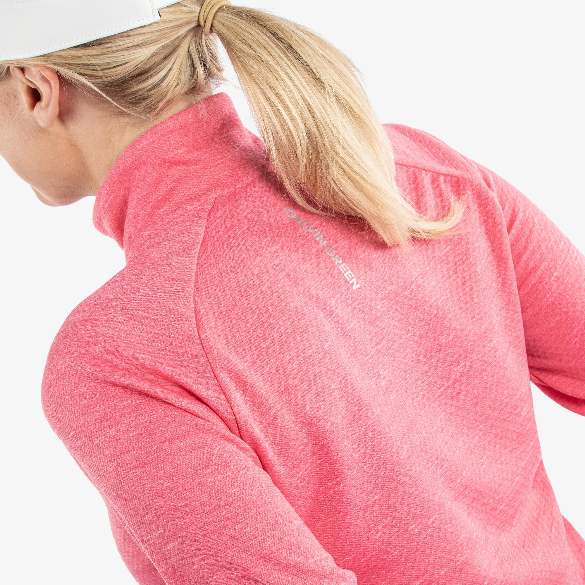 Galvin Green Diora Insula Ladies Golf Mid Layer Camelia Rose Melange